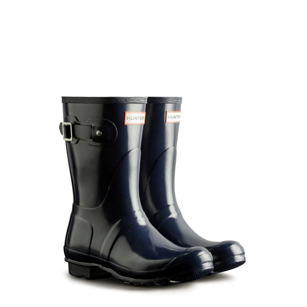 Hunter Women's Original Short Gloss Rain Boots Navy